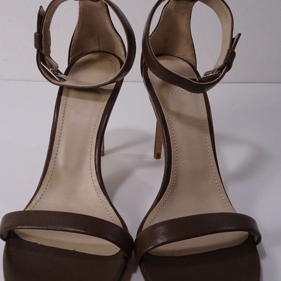 Theory Nappa High Heel Sandal Open Toe Ankle Strap Pumps 37.5 NIB 355 - Picture 5 of 13